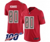 Men's Tampa Bay Buccaneers #80 O. J. Howard Limited Red Rush Vapor Untouchable 100th Season Football Jersey Men's Tampa Bay Buccaneers #80 O. J. Howard Limited Red Rush Vapor Untouchable 100th Season Football Jersey