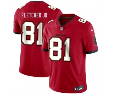 Men's Tampa Bay Buccaneers #81 Kenny Fletcher Jr Red 2026 Draft Vapor Limited Football Stitched Jersey