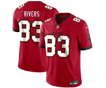 Men's Tampa Bay Buccaneers #83 Eric Rivers Red 2026 Draft Vapor Limited Football Stitched Jersey