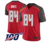 Men's Tampa Bay Buccaneers #84 Cameron Brate Red Team Color Vapor Untouchable Limited Player 100th Season Football Jersey Men's Tampa Bay Buccaneers #84 Cameron Brate Red Team Color Vapor Untouchable Limited Player 100th Season Football Jersey