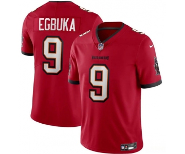 Men's Tampa Bay Buccaneers #9 Emeka Egbuka Red 2025 Draft Vapor Limited Football Stitched Jersey