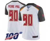 Men's Tampa Bay Buccaneers #90 Jason Pierre-Paul White Vapor Untouchable Limited Player 100th Season Football Jersey Men's Tampa Bay Buccaneers #90 Jason Pierre-Paul White Vapor Untouchable Limited Player 100th Season Football Jersey