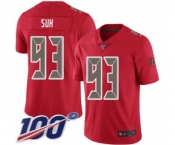 Men's Tampa Bay Buccaneers #93 Ndamukong Suh Limited Red Rush Vapor Untouchable 100th Season Football Jersey Men's Tampa Bay Buccaneers #93 Ndamukong Suh Limited Red Rush Vapor Untouchable 100th Season Football Jersey