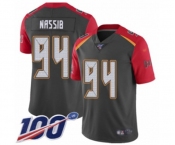Men's Tampa Bay Buccaneers #94 Carl Nassib Limited Gray Inverted Legend 100th Season Football Jersey Men's Tampa Bay Buccaneers #94 Carl Nassib Limited Gray Inverted Legend 100th Season Football Jersey