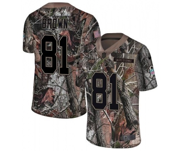 Nike Buccaneers #81 Antonio Brown Camo Men's Stitched NFL Limited Rush Realtree Jersey
