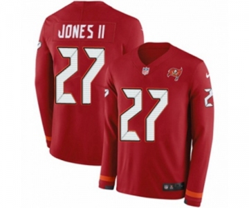 Nike Tampa Bay Buccaneers #27 Ronald Jones II Limited Red Therma Long Sleeve NFL Jersey