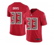 Nike Tampa Bay Buccaneers #33 Carlton Davis Red Men Stitched NFL Limited Rush Jersey