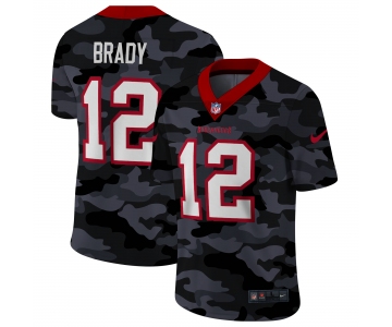 Tampa Bay Buccaneers #12 Tom Brady Men's Nike 2020 Black CAMO Vapor Untouchable Limited Stitched NFL Jersey