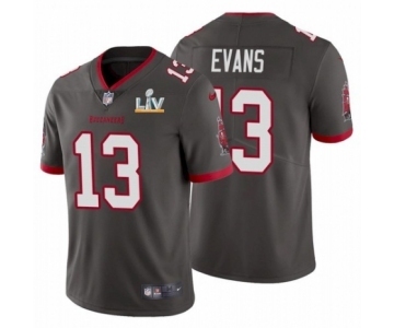 Tampa Bay Buccaneers #13 Mike Evans Pewter 2021 Super Bowl LV Jersey