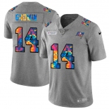 Tampa Bay Buccaneers #14 Chris Godwin Men's Nike Multi-Color 2020 NFL Crucial Catch NFL Jersey Greyheather