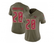 Women Nike Tampa Bay Buccaneers #28 Vernon Hargreaves III Olive Stitched NFL Limited 2017 Salute to Service Jersey