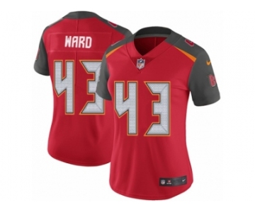 Women Nike Tampa Bay Buccaneers #43 T.J. Ward Red Team Color Vapor Untouchable Elite Player NFL Jersey