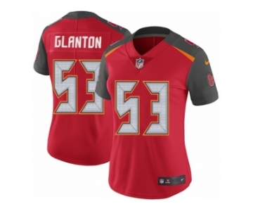 Women Nike Tampa Bay Buccaneers #53 Adarius Glanton Red Team Color Vapor Untouchable Limited Player NFL Jersey