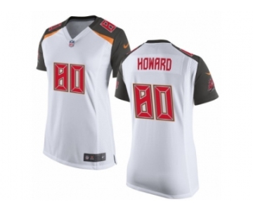 Women Tampa Bay Buccaneers #80 O.J. Howard Nike White 2017 Draft Pick Game Jersey