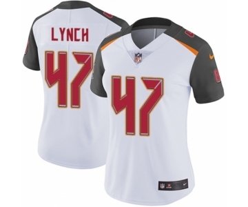 Women's Nike Tampa Bay Buccaneers #47 John Lynch White Vapor Untouchable Limited Player NFL Jersey