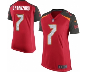 Women's Nike Tampa Bay Buccaneers #7 Chandler Catanzaro Game Red Team Color NFL Jersey