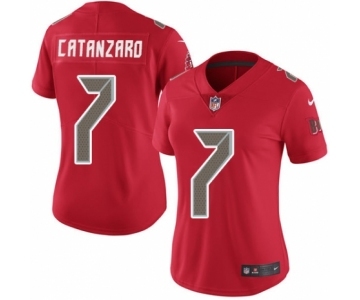 Women's Nike Tampa Bay Buccaneers #7 Chandler Catanzaro Limited Red Rush Vapor Untouchable NFL Jersey