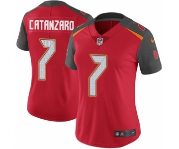 Women's Nike Tampa Bay Buccaneers #7 Chandler Catanzaro Red Team Color Vapor Untouchable Limited Player NFL Jersey