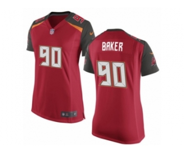 Women's Nike Tampa Bay Buccaneers #90 Chris Baker Limited Red Team Color NFL Jersey