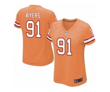 Women's Nike Tampa Bay Buccaneers #91 Robert Ayers Limited Orange Glaze Alternate NFL Jersey