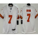 Women's Tampa Bay Buccaneers #7 Bucky Irving Limited White Throwback Vapor Jersey