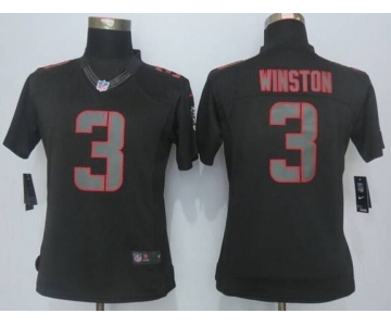 nike women nfl jerseys tampa bay buccaneers #3 winston black[nike impact limited]