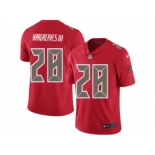 Youth Nike Tampa Bay Buccaneers #28 Vernon Hargreaves III Limited Red Rush NFL Jersey
