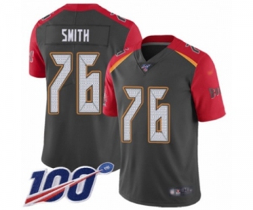 Youth Tampa Bay Buccaneers #76 Donovan Smith Limited Gray Inverted Legend 100th Season Football Jersey