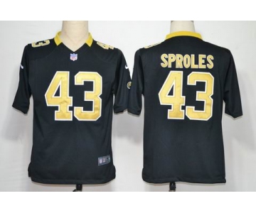 nike nfl jerseys new orleans saints #43 sproles black[game]