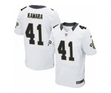 Men's Nike New Orleans Saints #41 Alvin Kamara Elite White NFL Jersey