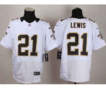 nike nfl jerseys new orleans saints #21 lewis white[Elite][lewis]