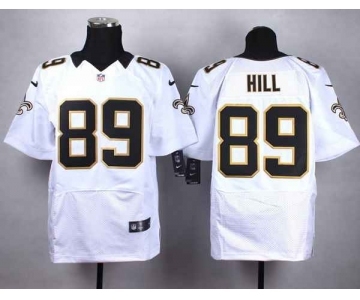 nike nfl jerseys new orleans saints #89 hill white[Elite]