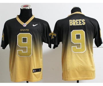 nike nfl jerseys new orleans saints #9 drew brees black-gold[Elite drift fashion][second version]