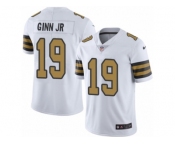 Men Nike New Orleans Saints #19 Ted Ginn Jr Limited White Rush NFL Jersey