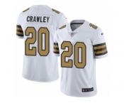 Men Nike New Orleans Saints #20 Ken Crawley Limited White Rush Vapor Untouchable NFL Jersey