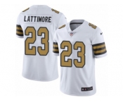 Men Nike New Orleans Saints #23 Marshon Lattimore Limited White Rush Vapor Untouchable NFL Jersey