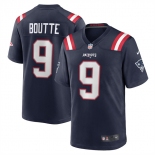 Men's New England Patriots #9 Kayshon Boutte Navy 2025 Football Stitched Game Jersey