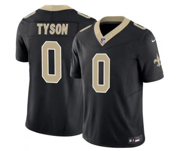 Men's New Orleans Saints #0 Jordyn Tyson Black 2026 F.U.S.E Vapor Limited Football Stitched Jersey