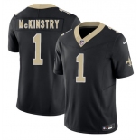Men's New Orleans Saints #1 Kool-Aid McKinstry Black 2026 F.U.S.E. Vapor Limited Football Stitched Jersey