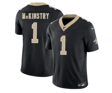 Men's New Orleans Saints #1 Kool-Aid McKinstry Black 2026 F.U.S.E. Vapor Limited Football Stitched Jersey