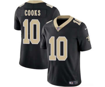Men's New Orleans Saints #10 Brandin Cooks Black 2025 Vapor Limited Football Stitched Jersey