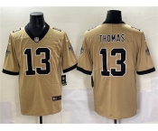 Men's New Orleans Saints #13 Michael Thomas Gold Alternate Vapor Limited Football Stitched Jersey