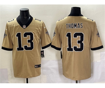 Men's New Orleans Saints #13 Michael Thomas Gold Alternate Vapor Limited Football Stitched Jersey