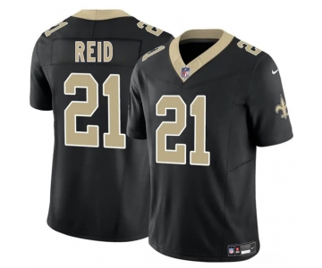Men's New Orleans Saints #21 Justin Reid Black 2025 F.U.S.E. Vapor Limited Football Stitched Jersey