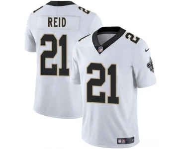 Men's New Orleans Saints #21 Justin Reid White 2025 Vapor Limited Football Stitched Jersey