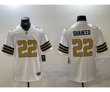 Men's New Orleans Saints #22 Rashid Shaheed Limited White Vapor Stitched Jersey