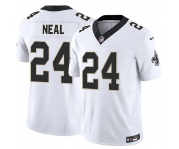 Men's New Orleans Saints #24 Devin Neal White 2025 F.U.S.E Vapor Limited Football Stitched Jersey