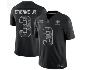 Men's New Orleans Saints #3 Travis Etienne Jr Black F.U.S.E. 2026 Salute to Service Limited Football Stitched Jersey Men's New Orleans Saints #3 Travis Etienne Jr Black F.U.S.E. 2026 Salute to Service Limited Football Stitched Jersey