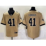 Men's New Orleans Saints #41 Alvin Kamara Gold Alternate Vapor Limited Football Stitched Jersey