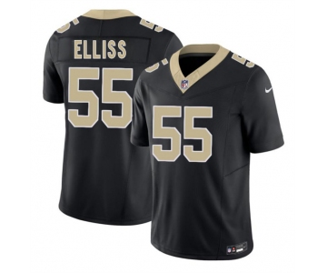Men's New Orleans Saints #55 Kaden Elliss Black 2026 F.U.S.E Vapor Limited Stitched Football Jersey